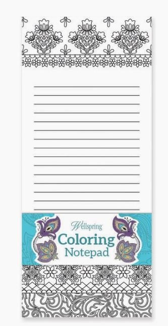 Notepad - Coloring Folk Flowers