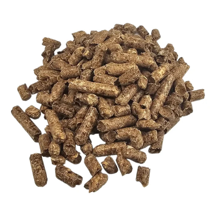 Fruit wood BBQ pellets pile