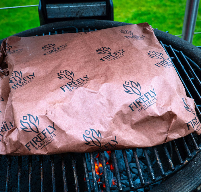 Pink butcher paper roll for BBQ