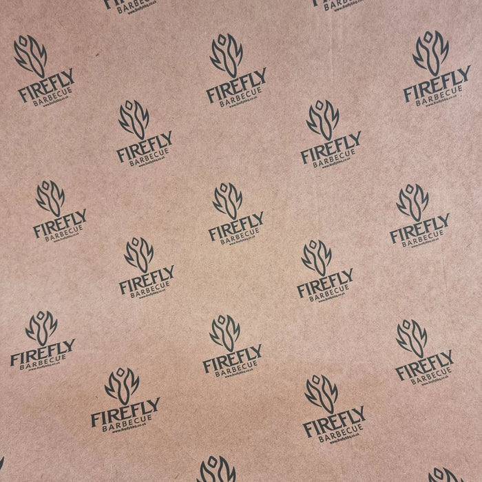 Firefly Barbecue branded food wrapping paper for grilling and smoking