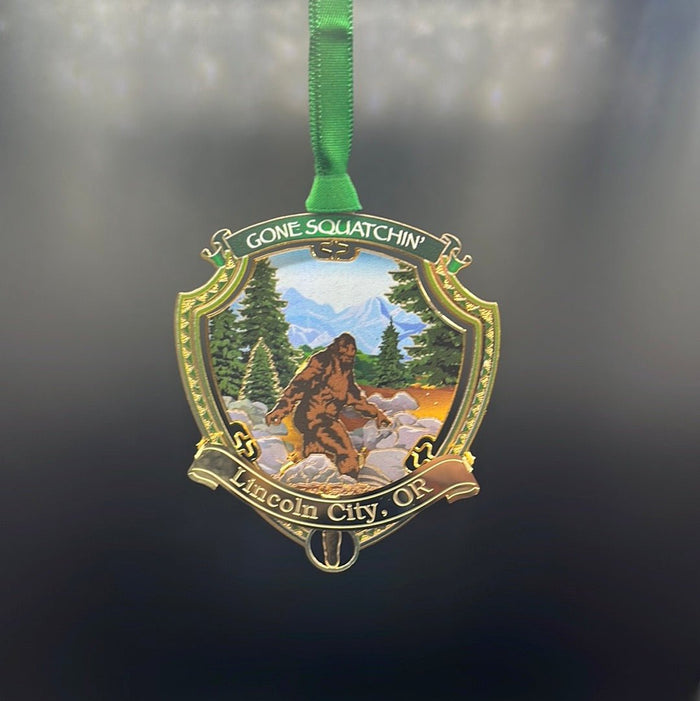 Ornament - Gone Squatchin' "Lincoln City"
