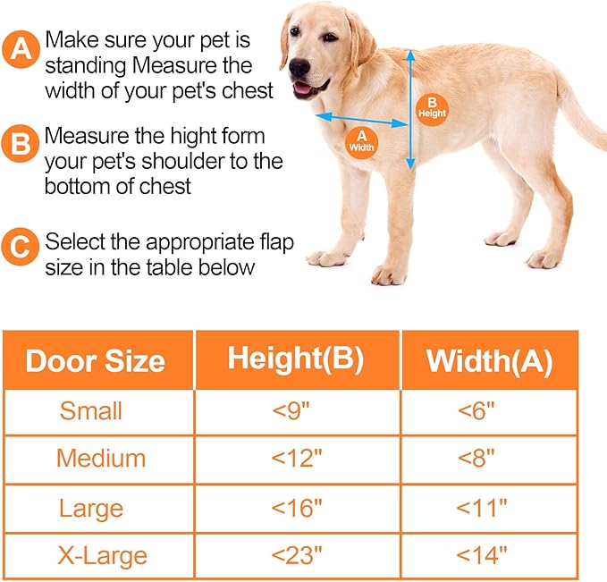Ownpets Aluminum Pet Door Dog Door with Magnetic Flap and Lockable Sliding Panel for Small Dogs and Cats Silver Size S