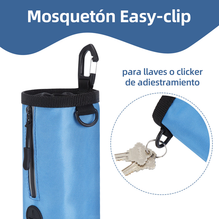 Ownpets Blue Small-Size Pet Training Treat Pouch with Drawstring Closure  Dog Treat Bag 825ml Capacity