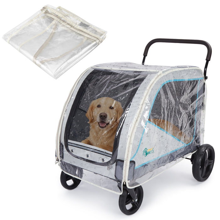 Ownpets Dog Stroller Rain Cover, Waterproof Transparent EVA