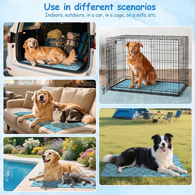 Ownpets Green Dog Cooling Mat Size X-Large