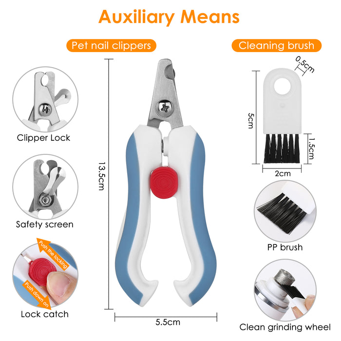 OWNPETS Pet Nail Grinder Trimmer Dog Cat Rechargeable Electric Clipper Tool Kit