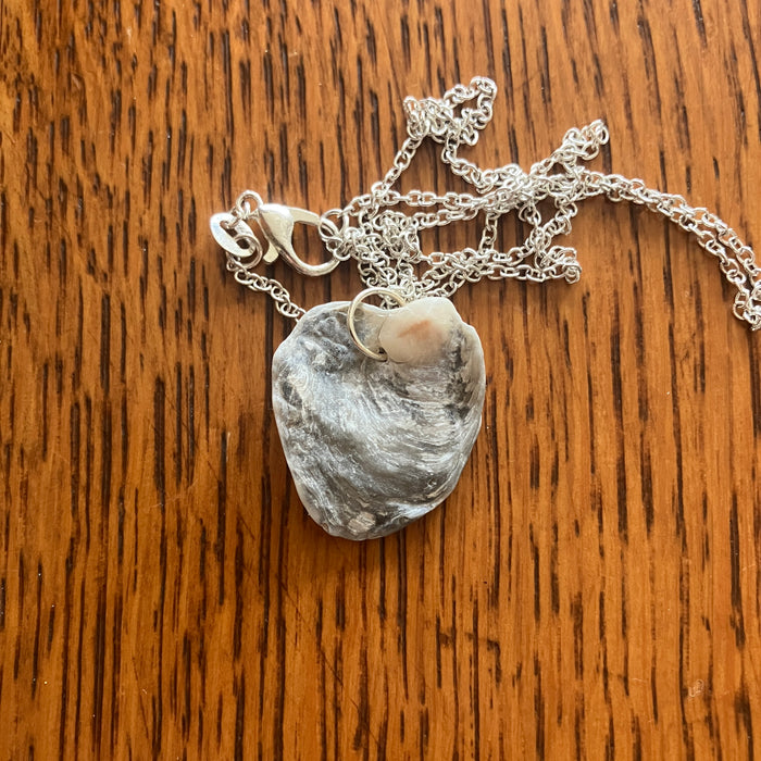 Oyster Shell Pendant Necklace | Handcrafted Mermaid & Coastal Jewelry