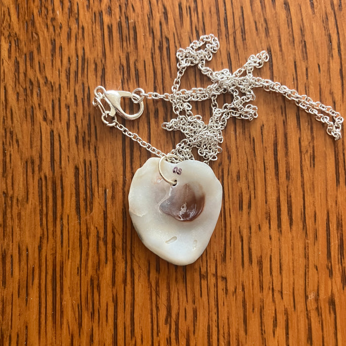 Oyster Shell Pendant Necklace | Handcrafted Mermaid & Coastal Jewelry