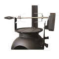 Portable charcoal grill with cooking surface