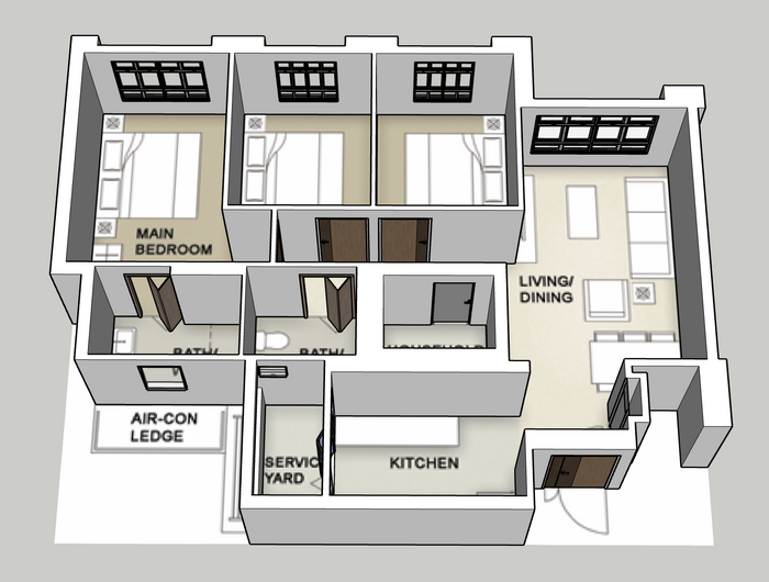 Parc Flora @ Tengah 4-room