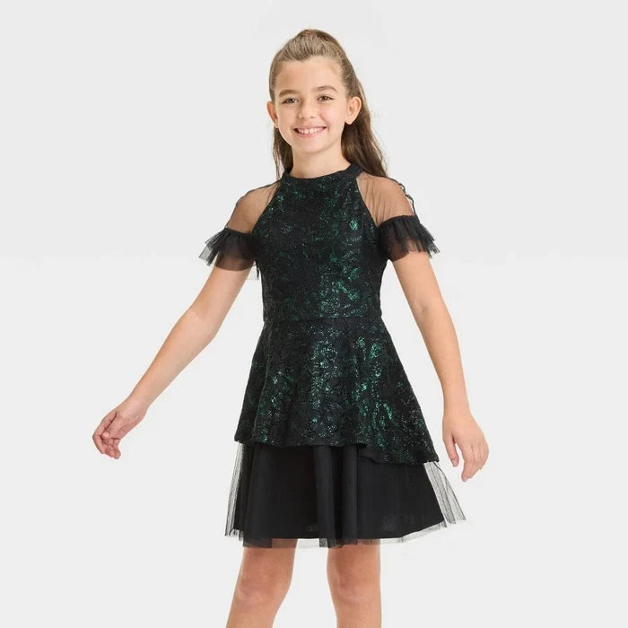 PAUL TAZEWELL WICKED ELPHABA GIRLS DRESS Size XS 4-5