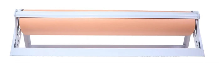 Peach paper dispenser for 750mm butchers paper with easy tear feature