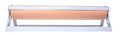 Peach paper dispenser for 750mm butchers paper with easy tear feature