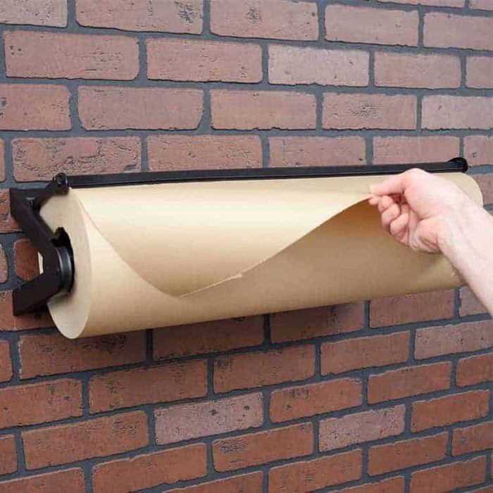 Wall-mounted paper roll dispenser for home and outdoor grilling