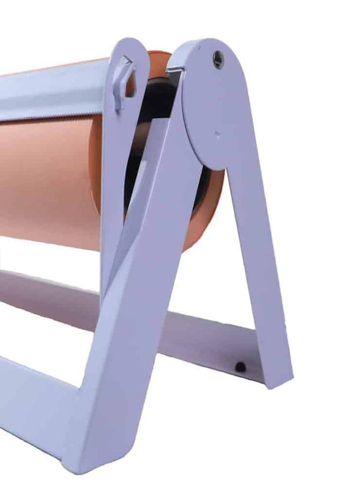Peach Paper Dispenser for 750mm Butchers Paper - Easy Tear, Steel, Durable
