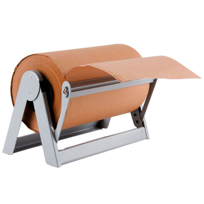 Butcher paper dispenser with brown paper roll, outdoor grill accessory for wrapping