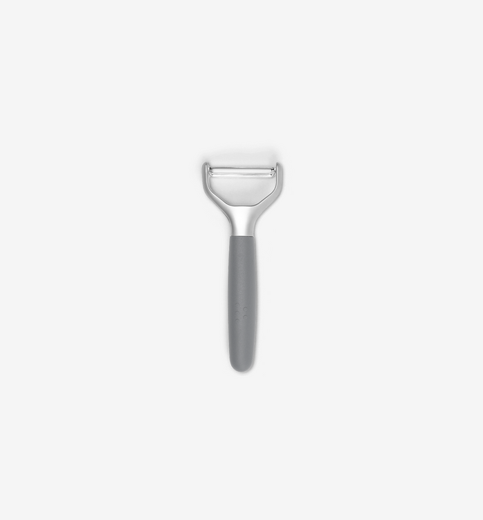Gray peeler with platinum-cured silicone handle