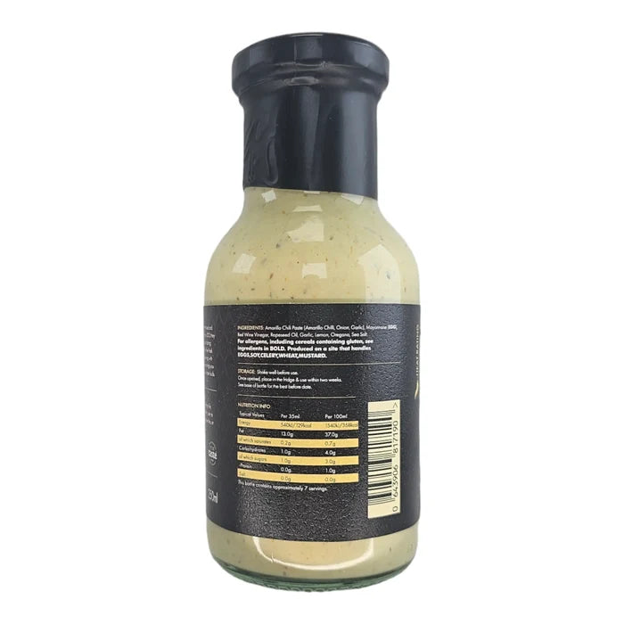Peruvian Amarillo Chilli Aioli bottle back