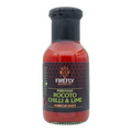 Firefly BBQ Peruvian Rocoto Chilli & Lime Sauce in 250ml glass bottle with black cap, featuring sweet and tangy BBQ flavor.