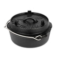Petromax cast iron Dutch oven lid for outdoor cooking