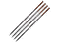 Stainless steel barbecue skewers for grilling