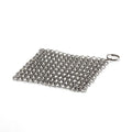 Durable stainless steel chain mail cleaner for grill accessories