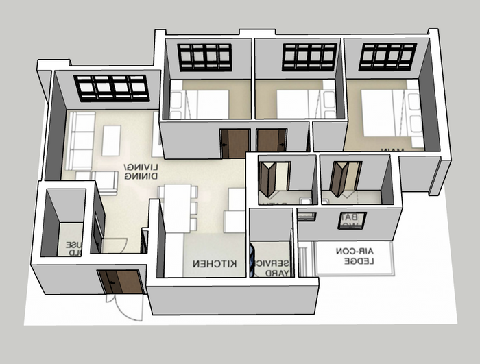 Ping Yi Court 4-room