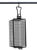 Pit Barrel All-Purpose Basket Hanger - FireFly Barbecue accessory for grilling vegetables or small items, shown hanging on a metal rod.