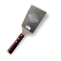 Stainless steel Pit Barrel Spatula with wood handle for BBQ grilling