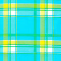 freckled sage plaid light blue and yellow oilcloth swatch