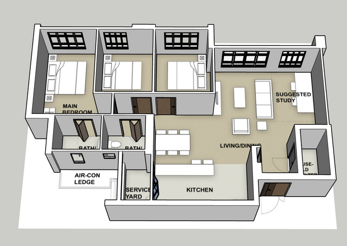 Plantation Edge I & II 5-room