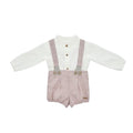 Plum Beige Boy 2-Pc Set