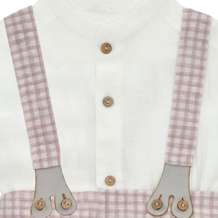 Plum Beige Boy 2-Pc Set