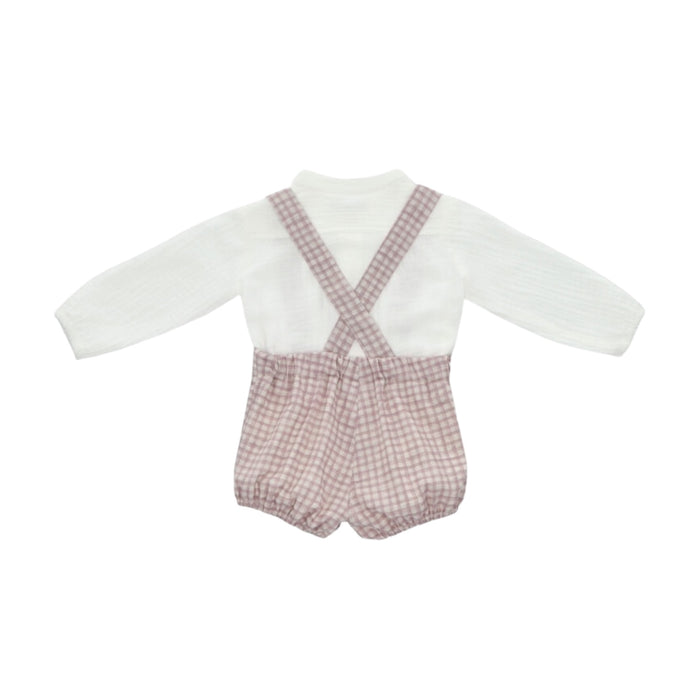 Plum Beige Boy 2-Pc Set