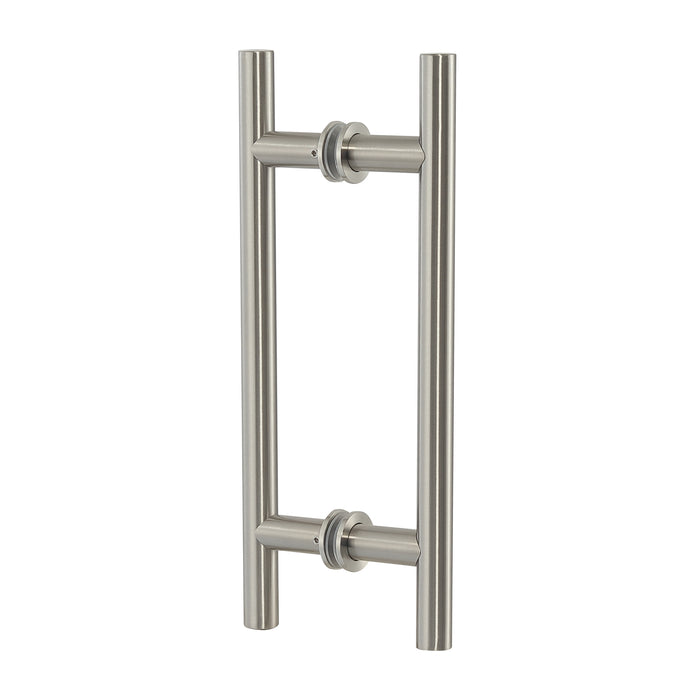 Polished Silver 8″ Ladder Pull Back to Back Handles | TR914