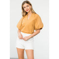 Poplin Short Sleeve Top