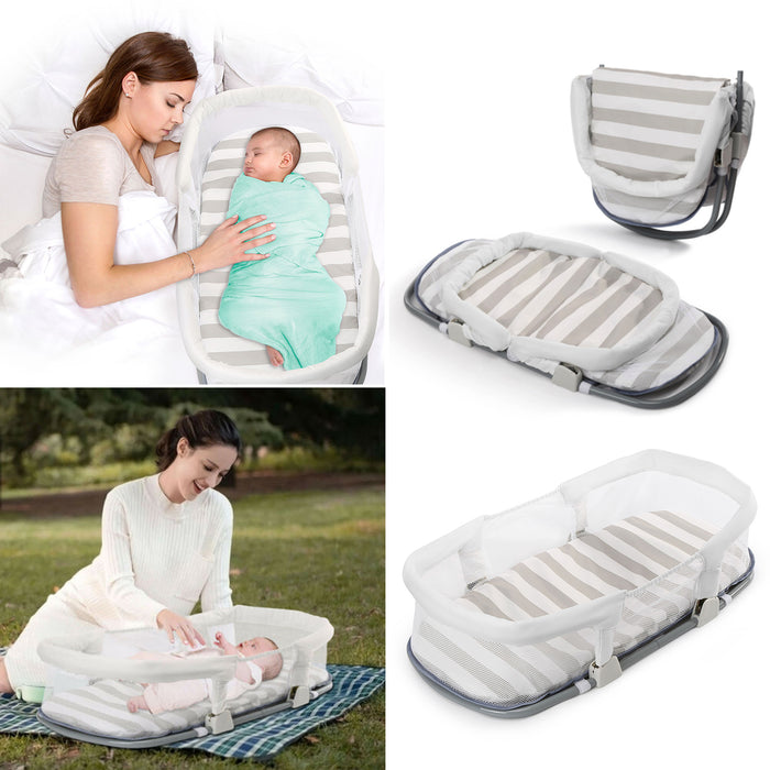 Portable Baby Bedside Sleepers Lounger Infant Bassinet Sleeping Bed for Napping
