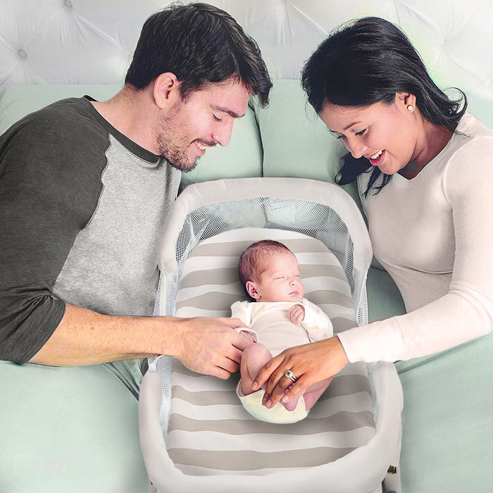 Portable Baby Bedside Sleepers Lounger Infant Bassinet Sleeping Bed for Napping