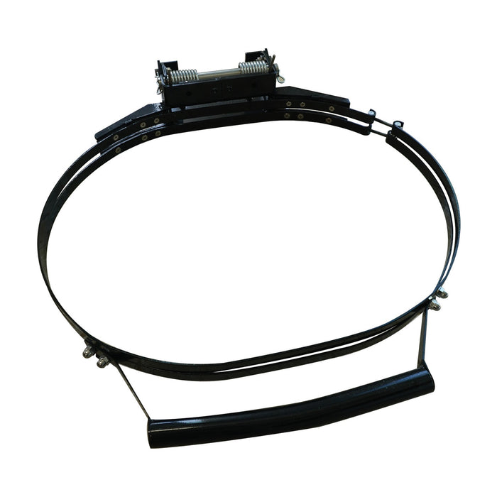 Black grill hinge kit with spring mechanism for Primo grills