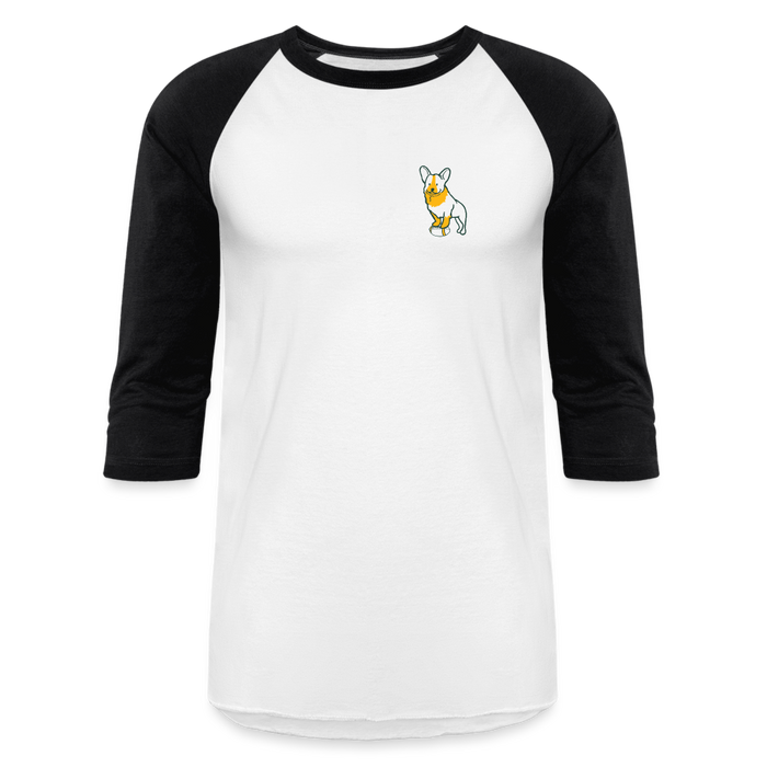 Puppy Love Athletic 3/4 T-Shirt - white/black
