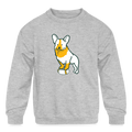 Puppy Love Kids' Crewneck Sweatshirt - heather gray