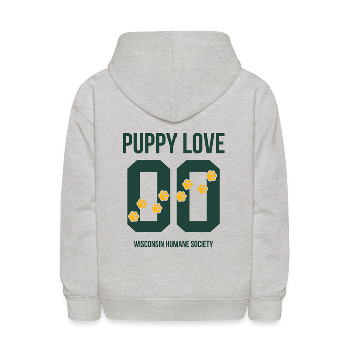 Puppy Love Kids' Hoodie - heather gray