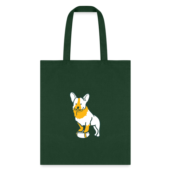 Puppy Love Tote Bag - forest green