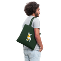 Puppy Love Tote Bag - forest green
