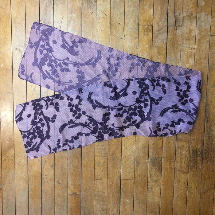 Purple Floral Unbranded Long Scarf