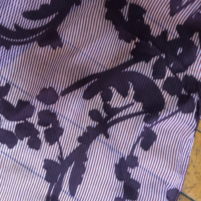 Purple Floral Unbranded Long Scarf