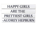 Quotation Stacking Books- Audrey Hepburn - RSVP Style