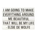 Quotation Stacking Books- Elsie De Wolfe - RSVP Style