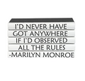Quotation Stacking Books- Marilyn Monroe - RSVP Style