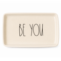 Rae Dunn Be You Trinket Tray – Magenta Artisan Collection Jewelry Dish